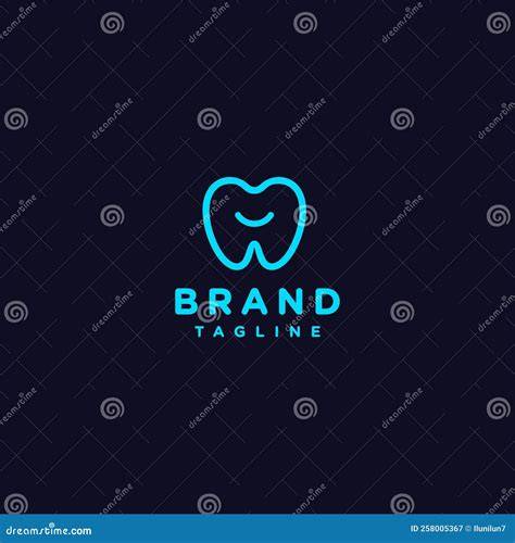 logo dentale semplice simbolo dente sorriso