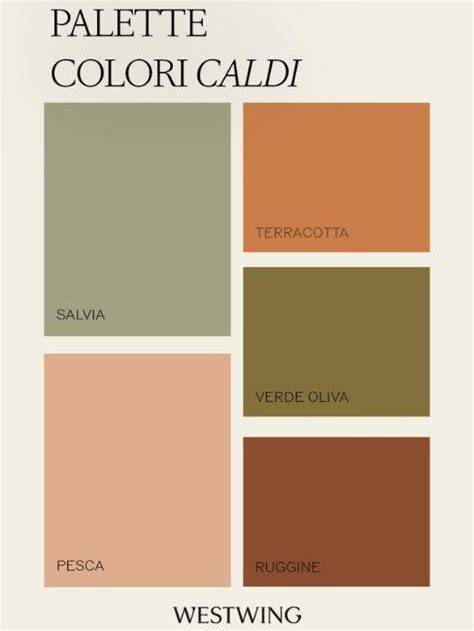 palette colori caldi logo odontoiatrico