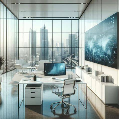 ambiente moderno e tecnologico (infografica sull'innovazione in odontoiatria)