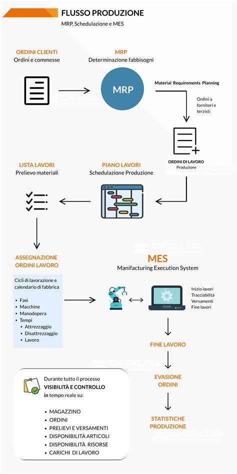 Infografica sui flussi di lavorazione della resina ortodontica