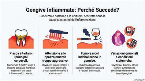 collutorio antibatterico gengive infiammate infografica