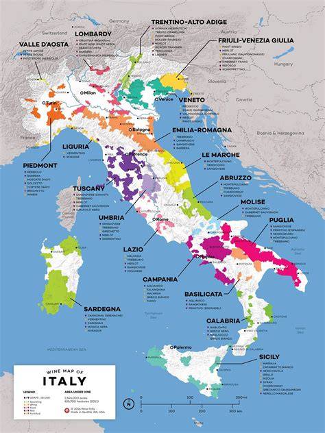 mappa delle autorizzazioni viticole in Italia