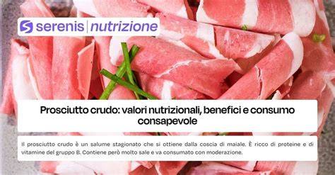 infografica contenuto di sodio nel prosciutto crudo
